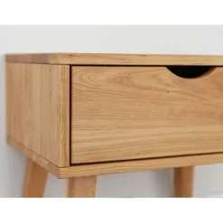 Massivholz-Nachtkommode mit Schublade - Fabijola