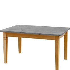 Massivholztisch in Grau & Kiefer Lauge - Eshelas