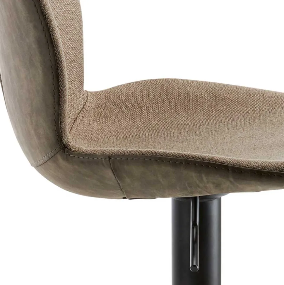 Material Mix Barstuhl in Beige & Schlamm - Vismarel