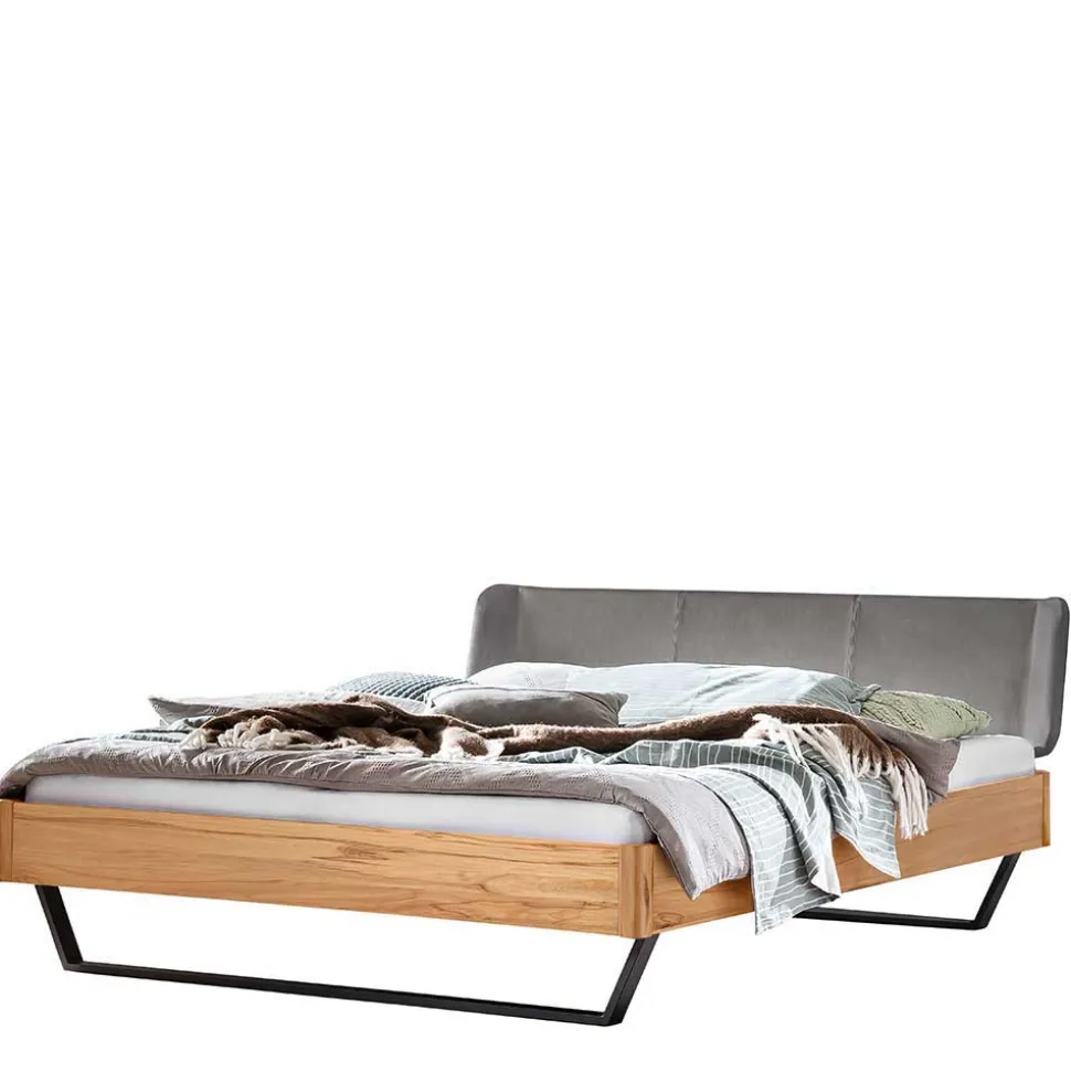 Material Mix Doppelbett aus Wildbuche - Syolino