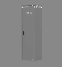 Mattweißer Hängeschrank fürs Wohnzimmer - Dualkos