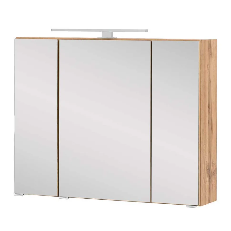 Möbel fürs Badezimmer zweifarbig - Larutta (dreiteilig)