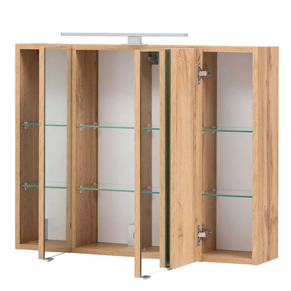 Möbel fürs Badezimmer zweifarbig - Larutta (dreiteilig)