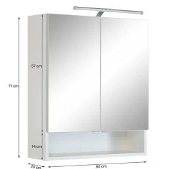 Möbelprogramm fürs Bad in Grün - Loenixa (vierteilig)