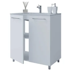 Möbelset fürs Bad in Weiß - Ipsum (vierteilig)