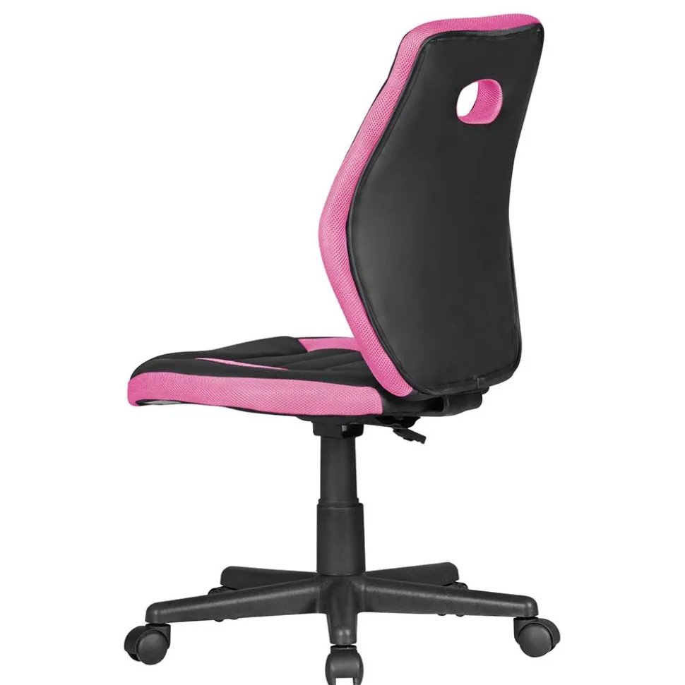 Mädchen Drehstuhl in Schwarz Pink - Ebrus