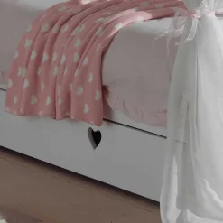 Mädchen Kinderbett Grandory mit Himmel