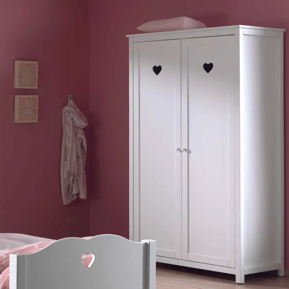 Mädchenzimmer Möbel Set Grandory in Weiß (vierteilig)