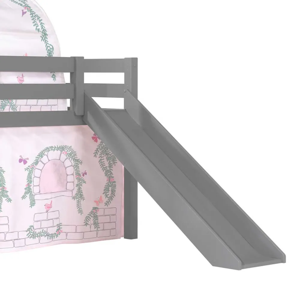 Mädchenzimmer Rutschbett in Grau - Surie
