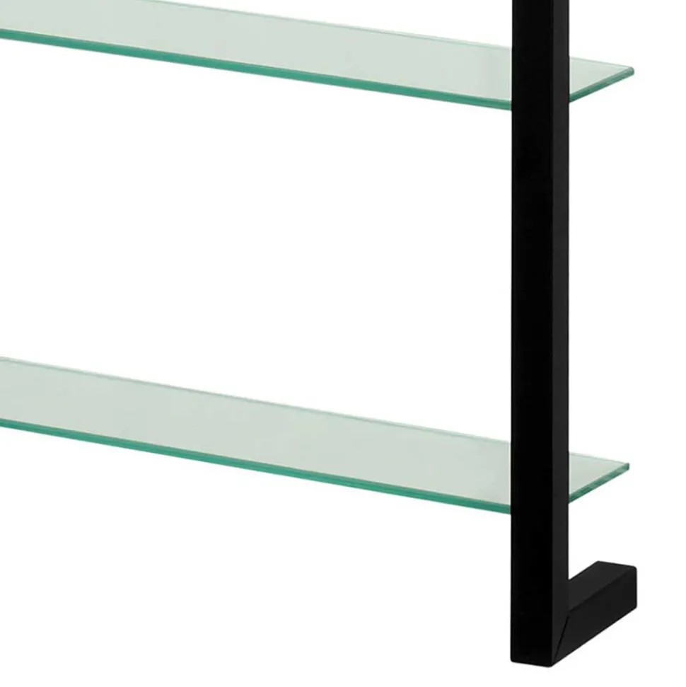 Medien Wand Regal mit 7 Glasböden - Clobia I