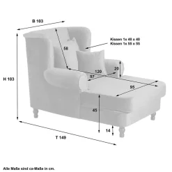 Mega Wohnzimmersessel in Grau Samtvelours - Jusic