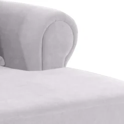 Megasessel in Silbergrau Velours - Bacanova