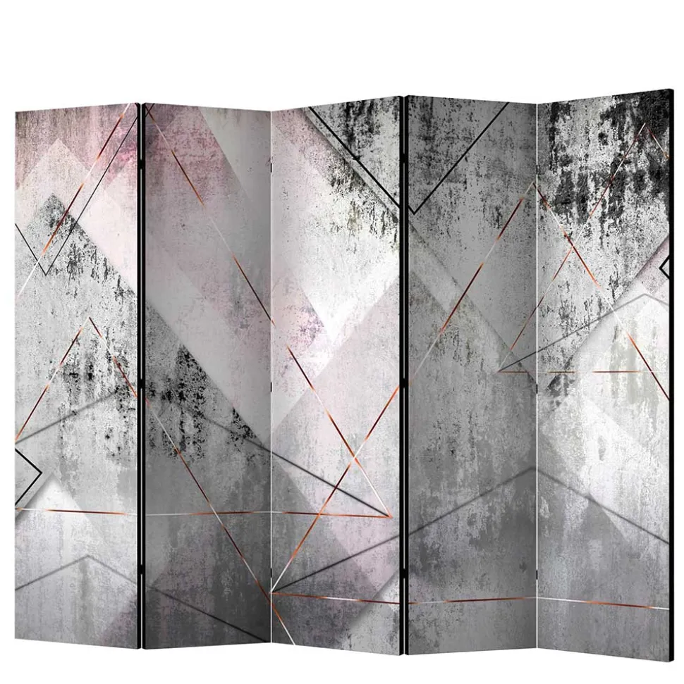 Mehrfarbig bedruckter Paravent 225 cm breit - Embus