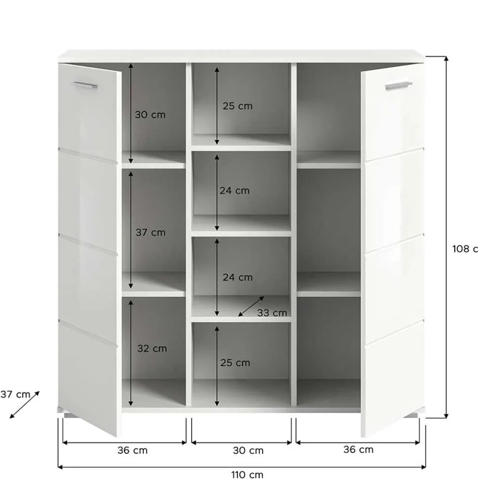 Mehrteilige Flurmöbel in modernem Design - Rugova (dreiteilig)