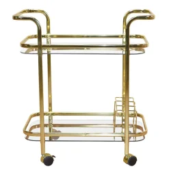 Metall Barwagen in Messingfarben - Imano