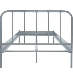 Metall Bett in Grau - Uvienna