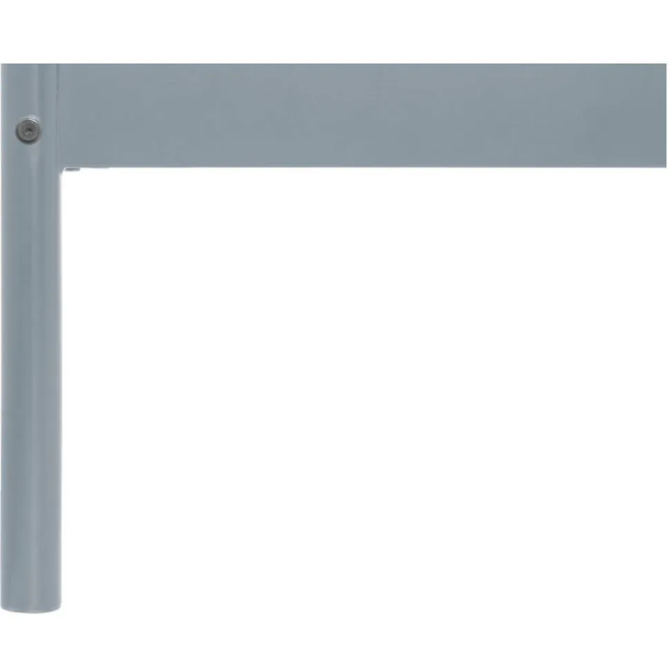 Metall Bett in Grau - Uvienna