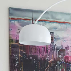 Metall Bogen Stehleuchte in Weiß - Zitizen