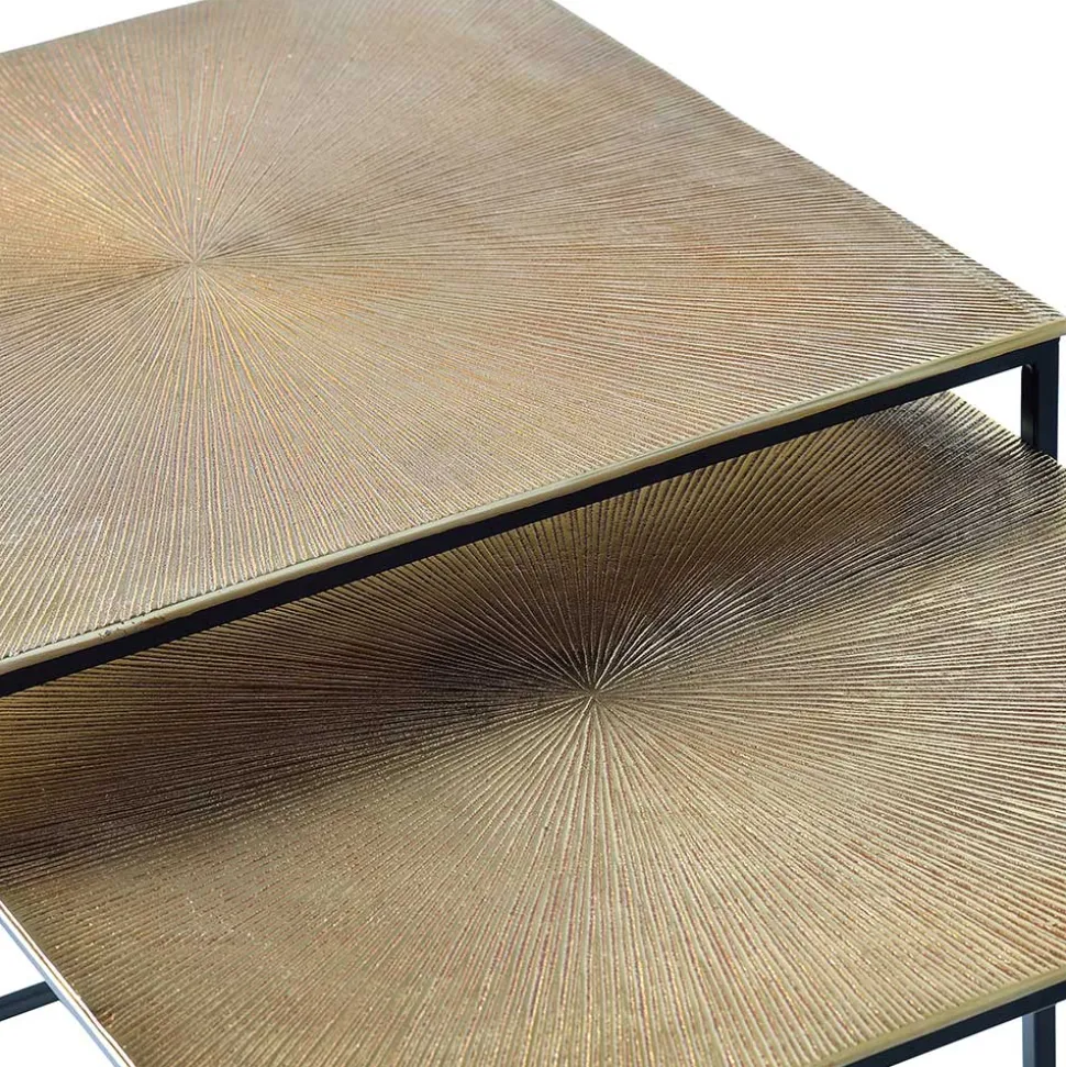 Metall Couchtisch Duo in Bronze - Havanna (zweiteilig)