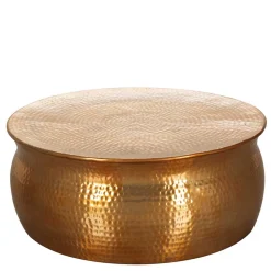 Metall Design Sofatisch in Gold - Lucios