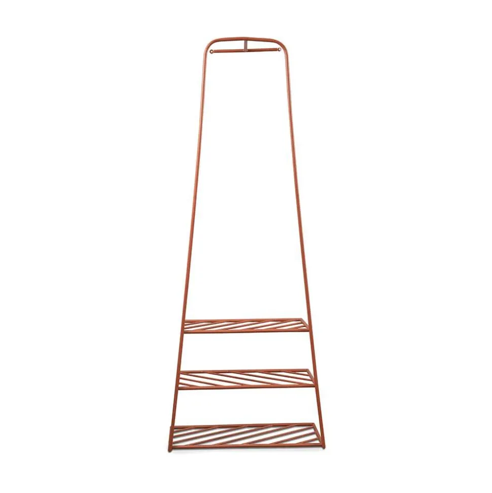Metall Garderobe in Rostfarben - Estren