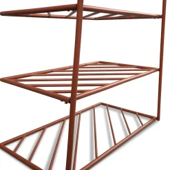 Metall Garderobe in Rostfarben - Estren