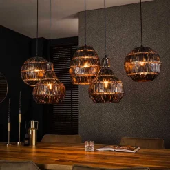 Metall Hängelampe mit fünf Schirmen - Herri