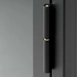 Metall Lowboard Vitrine in Schwarz - Feliz