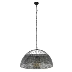 Metall Pendelleuchte mit halbrundem Schirm - Lash