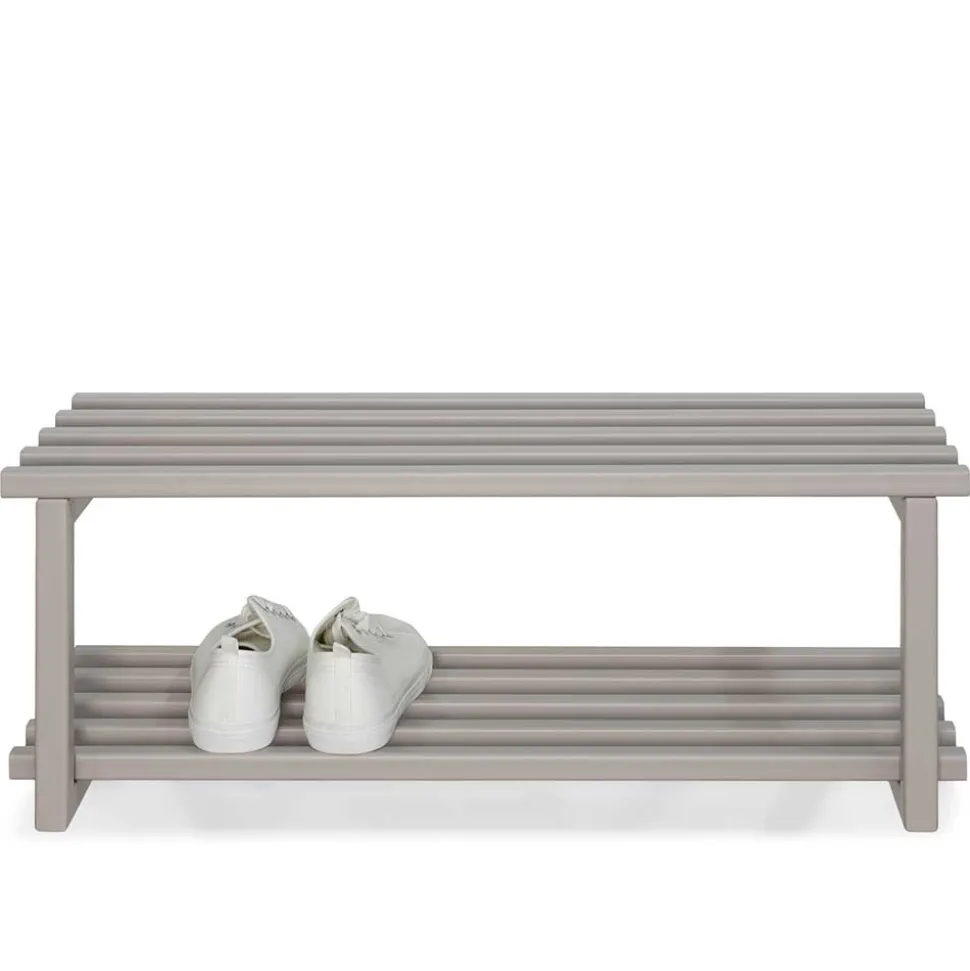 Metall Schuhregal in Taupe - Verinaros