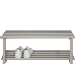 Metall Schuhregal in Taupe - Verinaros