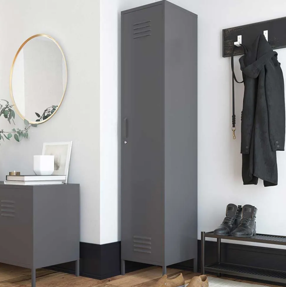 Metall Spindschrank in Dunkelgrau - Vespania