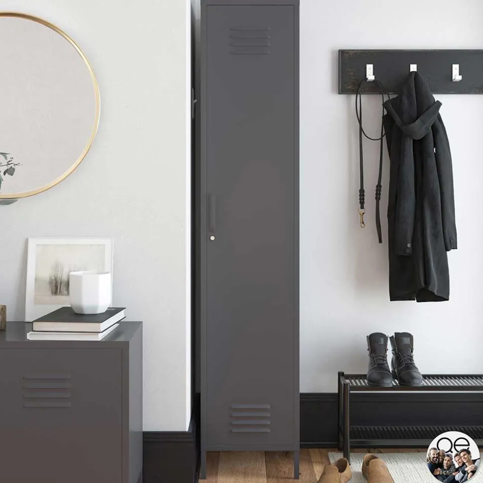 Metall Spindschrank in Dunkelgrau - Vespania