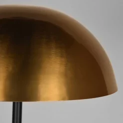 Metall Stehlampe in Gold Antik & Schwarz - Gonnya