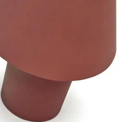 Metall Tischleuchte in Terracotta - Dorian