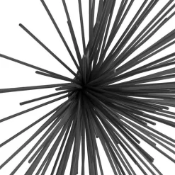 Metall Wanddekoration in Schwarz - Folio