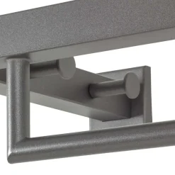 Metall Wandgarderobe mit Spiegel - Saguni