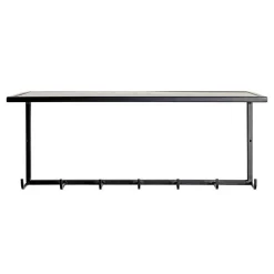 Metall Wandgarderobe mit Hutboden - Breznia