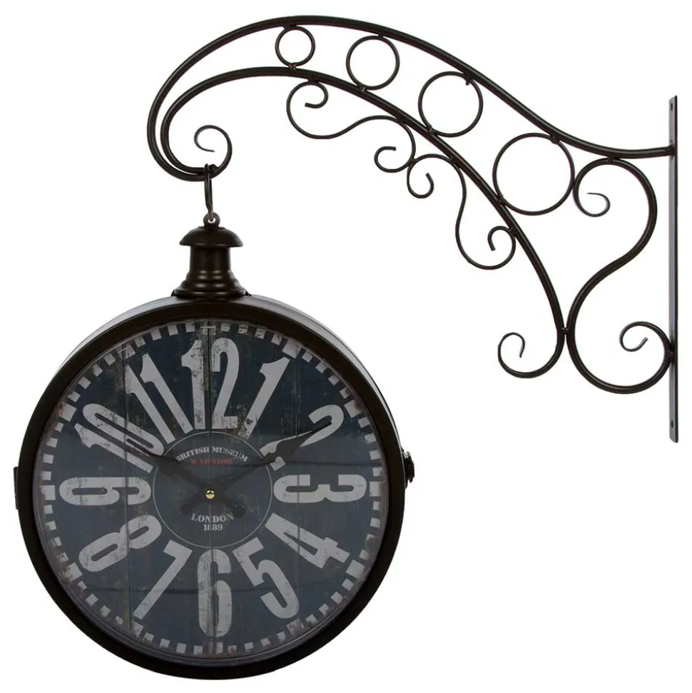 Metall Wanduhr mit großen Zahlen - Tariha