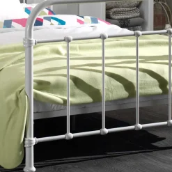 Metallbett Maccles in Weiß