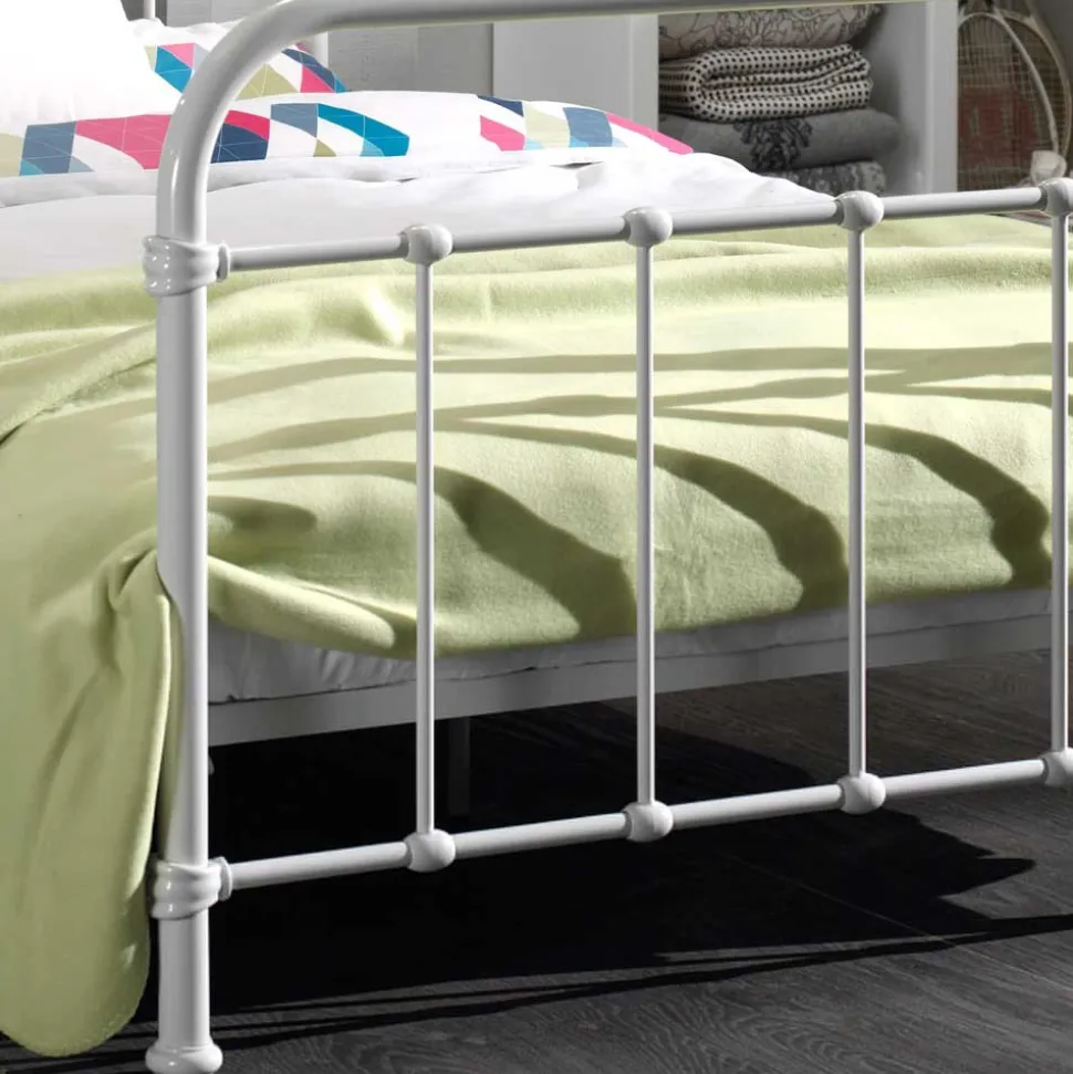 Metallbett Maccles in Weiß