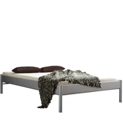 Metallbett Valeria in Grau