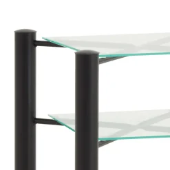 Metall-Doppelbett Looks in Schwarz (dreiteilig)