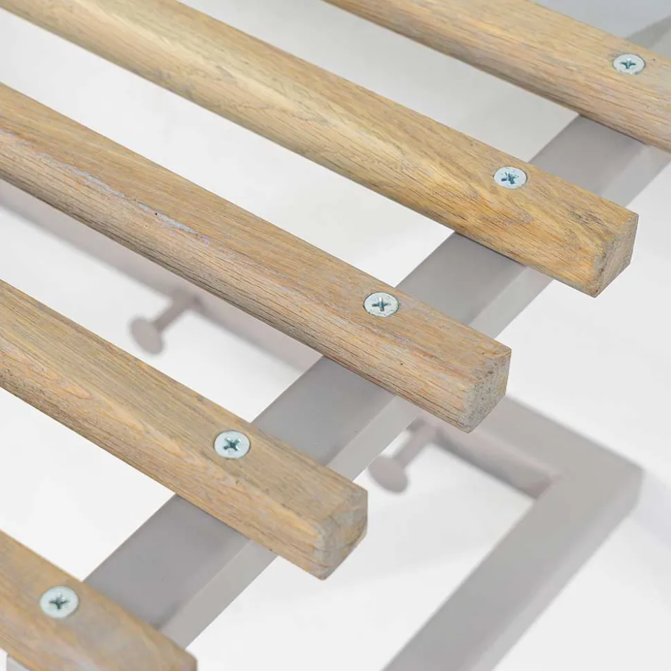 Metallgarderobe in Taupe mit Hutablage - Yames