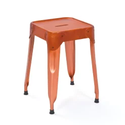 Metallhocker Ricana in Kupferfarben (4er Set)