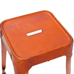 Metallhocker Ricana in Kupferfarben (4er Set)