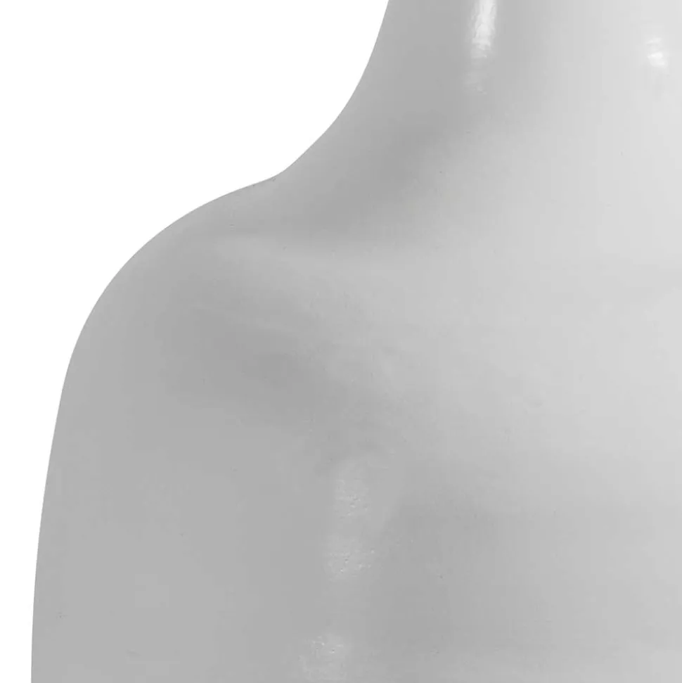 Metallvasen in Lichtgrau - Bario (2er Set)