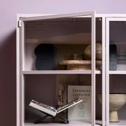 Metallvitrinenschrank in Hellrosa - Malivia