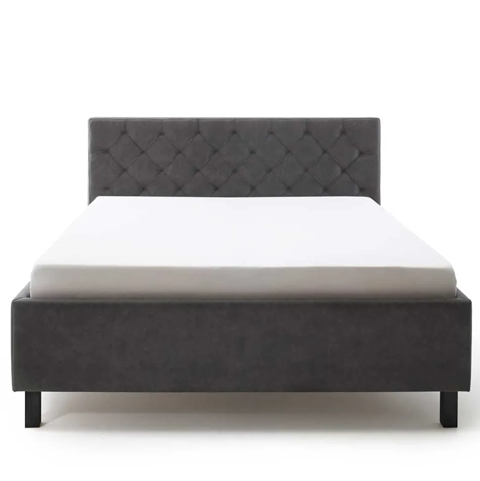 Microfaser Doppelbett mit Bettkasten - Canossa