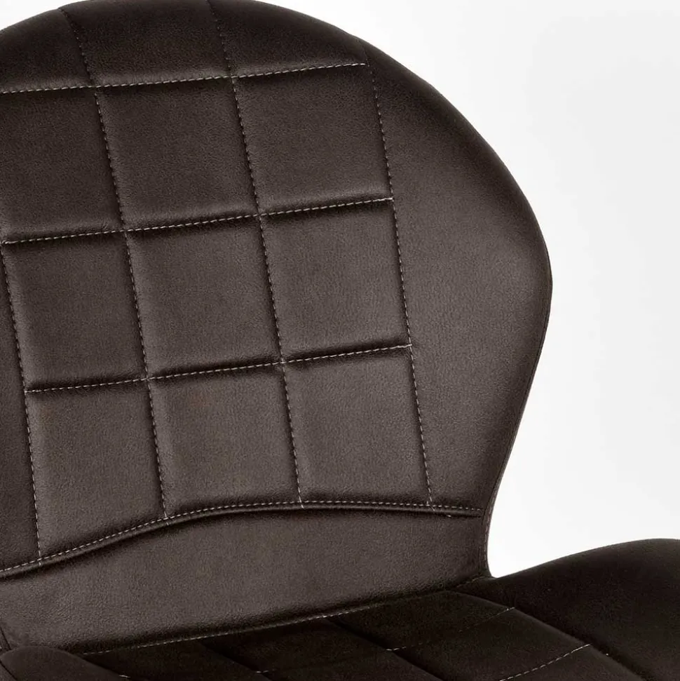 Microfaser Küchenstuhl in Anthrazit - Crocodile (2er Set)